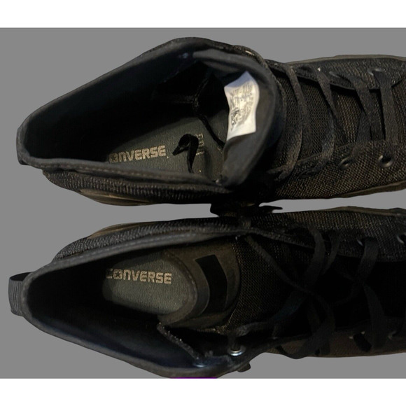 MEN'S SIZE 12- CONVERSE CHUCK TAYLOR All Star, Mid-top, Black| 155489C - Picture 9 of 10